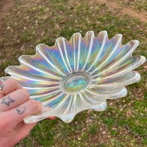 Carnival Glass Plate